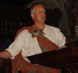 David at the pulpit in St Bartholemews church