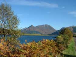 autumn image of Loch Leven and the Pap of Glencoe
